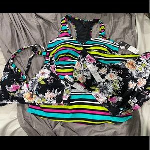 New Torrid size 1x 3 pc torrid bikini tankini set